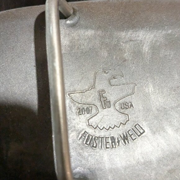 Fosterweld Peak Handmade Steel Belt Buckle - White Rocky Mountains - Picture 3 of 5